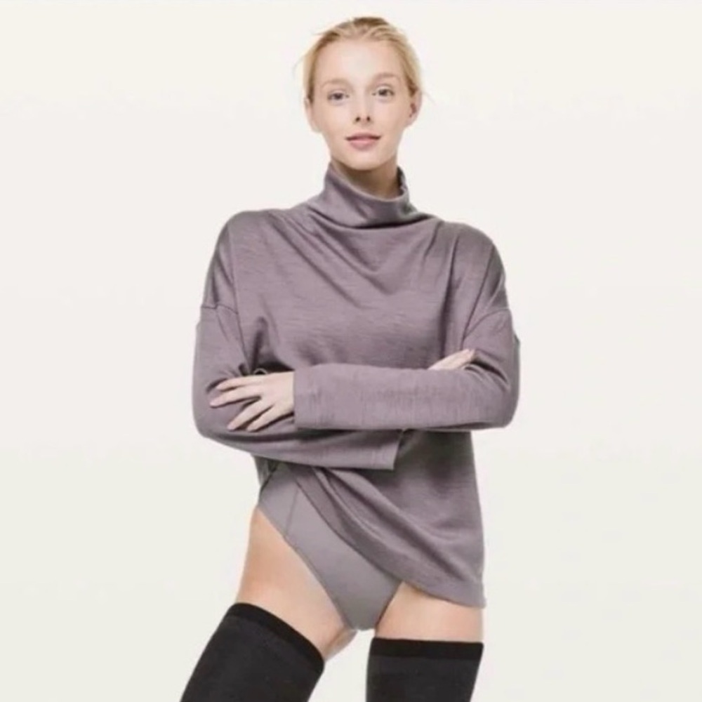 LULULEMON Principal Dancer Mockneck Merino Wool Cozy Warm Sweater